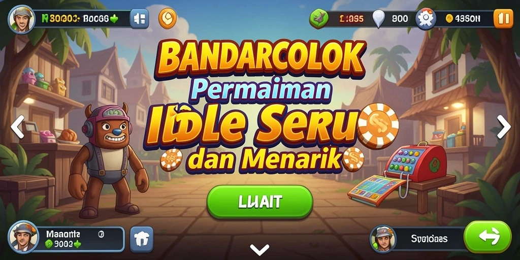Screenshot utama menunjukkan gameplay menarik dari BANDARCOLOK.
