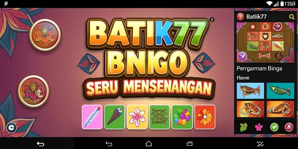 Tampilan gameplay Bingo yang menyenangkan di BATIK77.