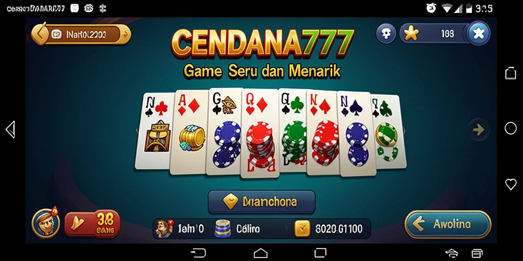 Tampilan gameplay seru CENDANA777 saat pemain berlomba meraih kemenangan.