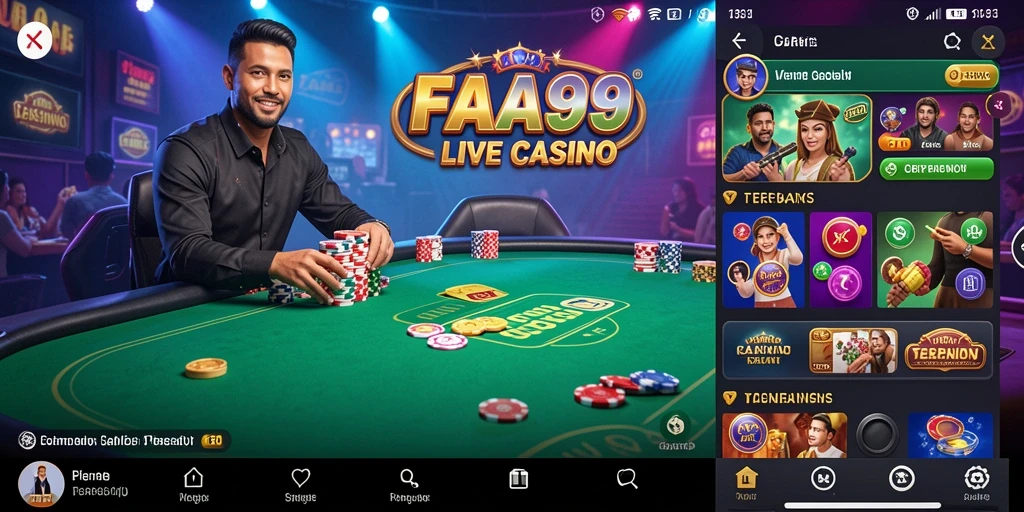 Gameplay Live Casino FA99 dengan dealer langsung yang menarik.