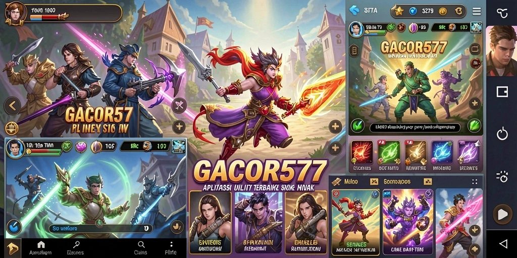Tampilan antarmuka aplikasi GACOR577 yang mudah digunakan.