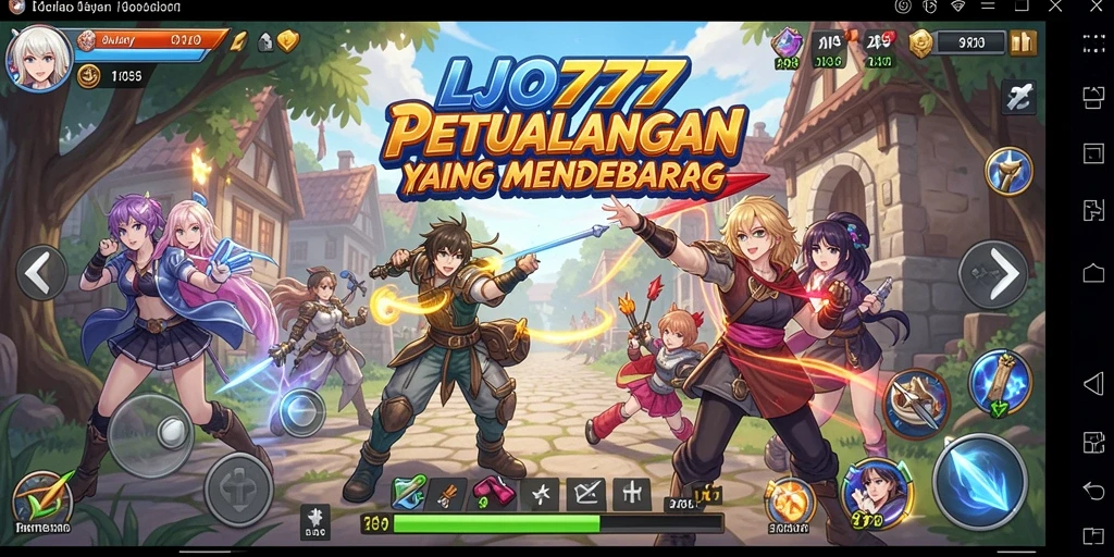 Gameplay menarik LJO777 dengan karakter Anime yang ikonik.
