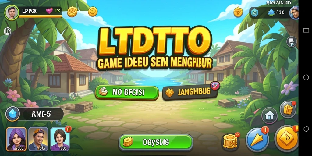 Screenshot LTDTOTO menampilkan gameplay Idle yang menarik dan karakter unik.
